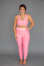 Load image into Gallery viewer, Move To The Beat Pink Leggings FINAL SALE