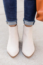 Load image into Gallery viewer, Juno Leather Grey Booties