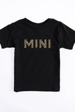 Load image into Gallery viewer, Mini Animal Print Baby Tee Black