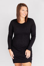 Load image into Gallery viewer, Sure To Fall In Love Black Dress
