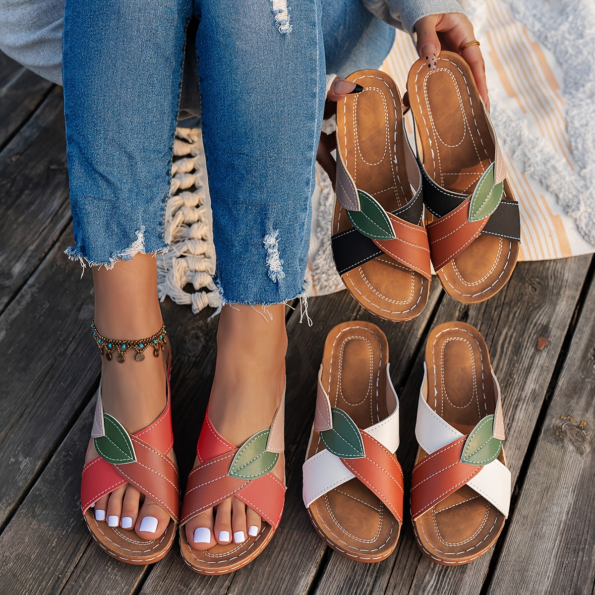 Nera Nature Sandals – Slip-On Ease & All-Day Comfort