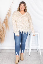 Load image into Gallery viewer, Embrace My Heart Beige Animal Print Sweater

