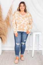 Load image into Gallery viewer, Call To You Taupe Animal Print Sweater
