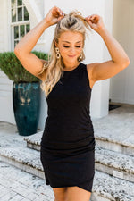 Load image into Gallery viewer, Hold Me Forever Tank Dress Black
