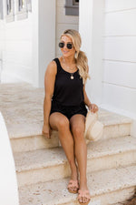 Load image into Gallery viewer, Summer Classics Black Romper
