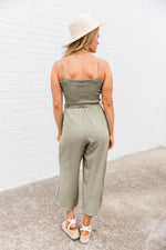 Load image into Gallery viewer, Sure Thing Jumpsuit Olive
