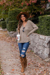 Always Loving You Most Olive Blouse
