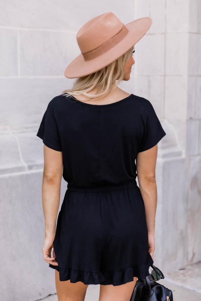Anything You Need Black Romper