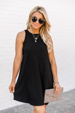 Load image into Gallery viewer, Unbreakable Love Ribbed Tank Black Dress
