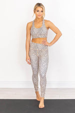 Load image into Gallery viewer, Running After You Spotted Taupe Leggings FINAL SALE
