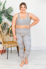 Load image into Gallery viewer, Running After You Spotted Taupe Leggings FINAL SALE
