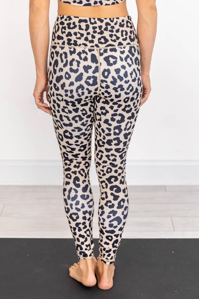 Running After You Animal Print Tan Leggings FINAL SALE