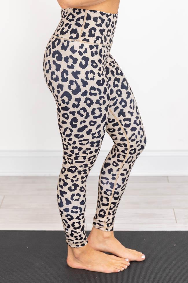 Running After You Animal Print Tan Leggings FINAL SALE