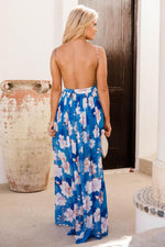 Load image into Gallery viewer, It&#39;s Love At First Sight Blue Floral Maxi Dress
