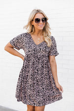 Load image into Gallery viewer, Unstoppable Feeling Babydoll Animal Print Dress
