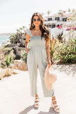 Load image into Gallery viewer, Perfectly Poised Green Jumpsuit
