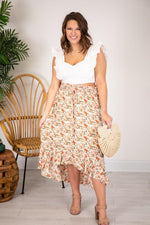 Load image into Gallery viewer, CAITLIN COVINGTON X PINK LILY The Milan Ruffle Sleeve Cropped White Blouse
