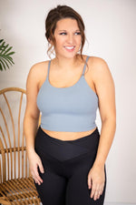 Load image into Gallery viewer, Let&#39;s Seize The Day Grey Bra Top

