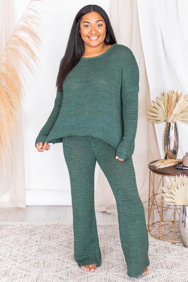 Wonder Often Green Knit Lounge Pants