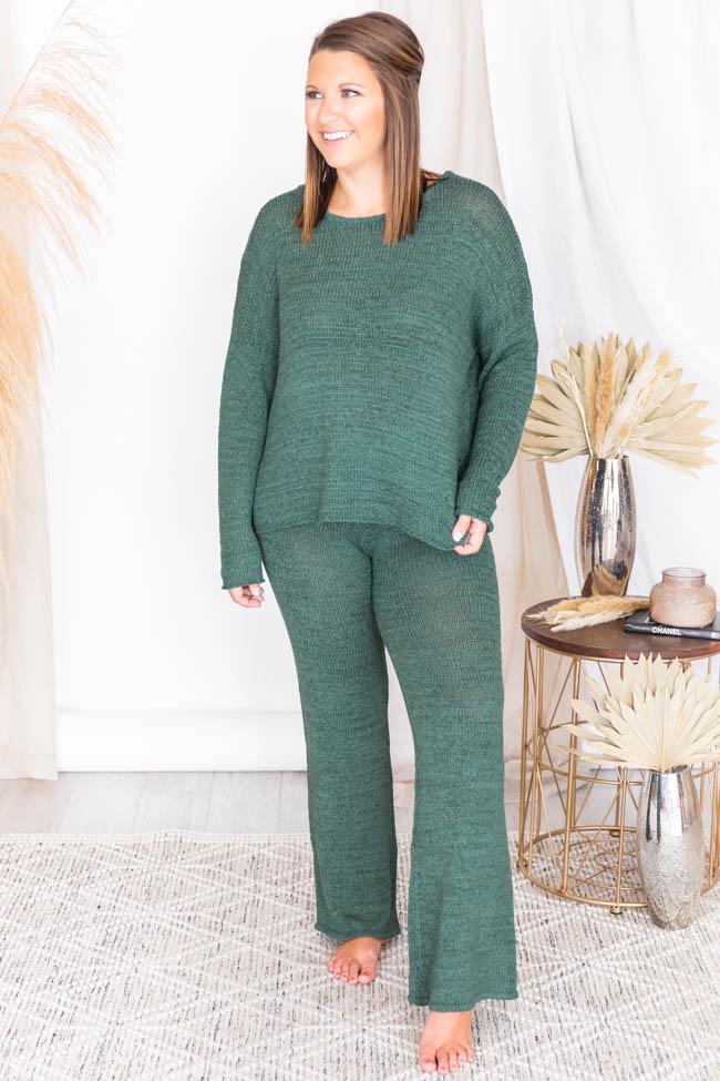 Wonder Often Green Knit Lounge Pants