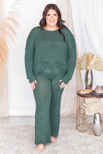 Load image into Gallery viewer, Wonder Often Green Knit Lounge Pants
