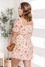 Load image into Gallery viewer, Wild Flower Love Floral Ruched Cream Dress
