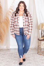 Load image into Gallery viewer, All I Ever Wanted Pink Plaid Button Front Blouse
