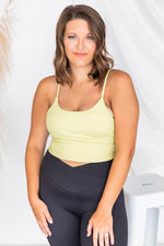 Load image into Gallery viewer, Let&#39;s Seize The Day Yellow Bra Top
