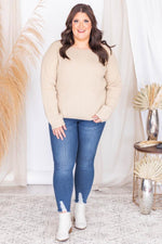 Load image into Gallery viewer, City Streetlights Oatmeal Boat Neck Sweater
