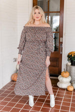 Load image into Gallery viewer, Crossed The Line Black Off The Shoulder Floral Maxi Dress

