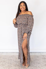 Load image into Gallery viewer, Crossed The Line Black Off The Shoulder Floral Maxi Dress
