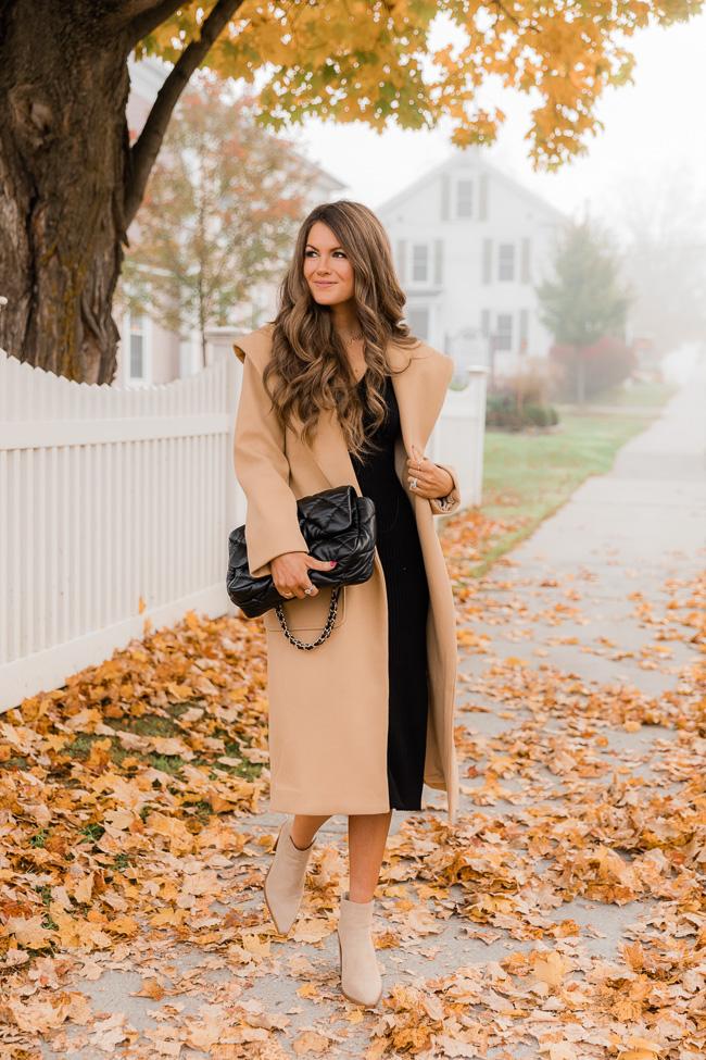 CAITLIN COVINGTON X PINK LILY The Kennedy Camel Belted Coat