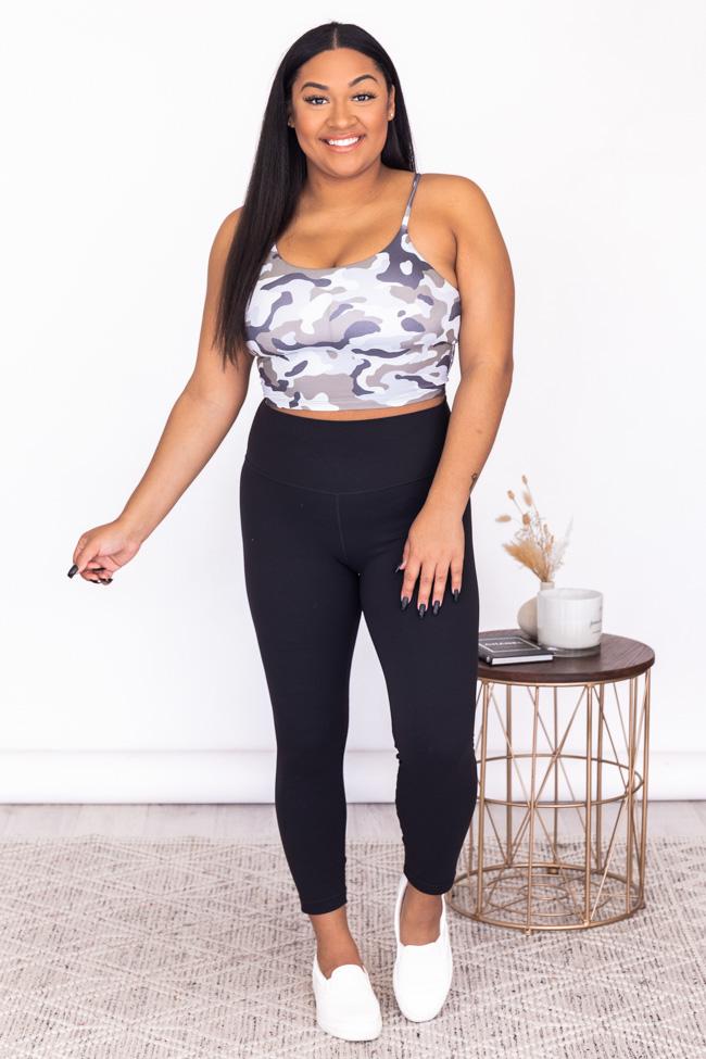 Let's Seize The Day Camo Printed Bra Top