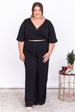 Load image into Gallery viewer, Phone Call Away Black Wide Leg Pants
