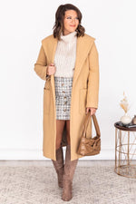 Load image into Gallery viewer, CAITLIN COVINGTON X PINK LILY The Kennedy Camel Belted Coat
