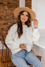 Load image into Gallery viewer, Another Memory Ivory Diamond Textured Sweater
