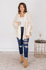 Load image into Gallery viewer, Caught Your Gaze Animal Print Ivory Cardigan
