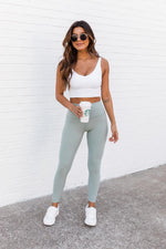 Load image into Gallery viewer, Chasing Reality Olive High Waist Legging
