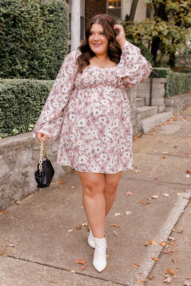 Exact Timing Taupe Ruched Bust Mini Dress