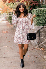 Load image into Gallery viewer, Exact Timing Taupe Ruched Bust Mini Dress

