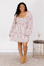 Load image into Gallery viewer, Exact Timing Taupe Ruched Bust Mini Dress
