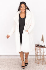 Load image into Gallery viewer, Surprise Entrance Cream Long Fur Coat
