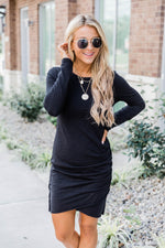 Load image into Gallery viewer, Sure To Fall In Love Black Dress
