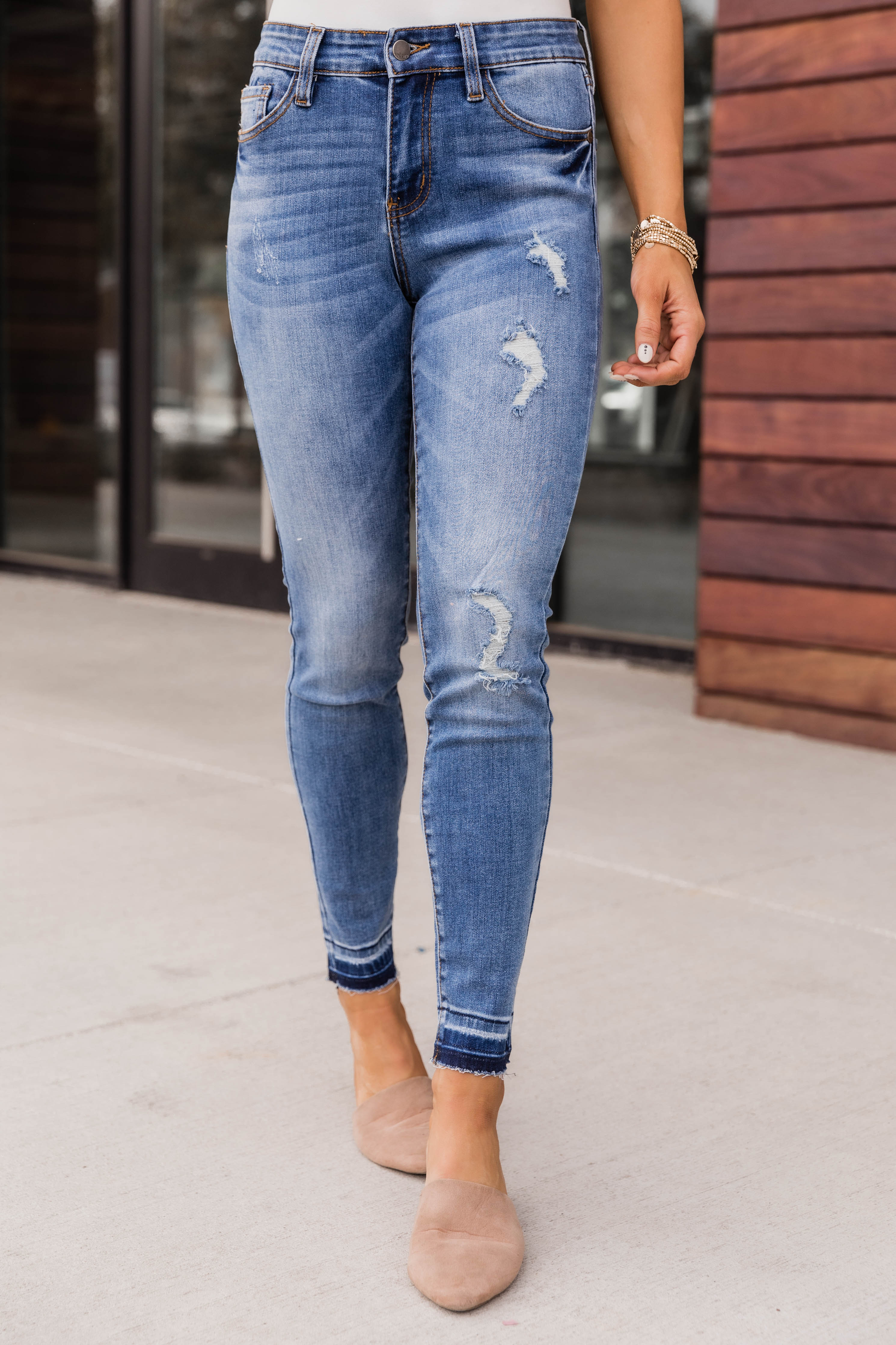 Mandy Medium Wash Skinny Jeans