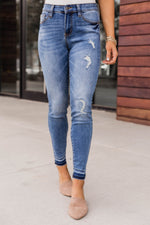 Load image into Gallery viewer, Mandy Medium Wash Skinny Jeans
