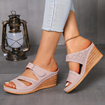 Load image into Gallery viewer, Tarragone Sandals with Comfortable Wedge Heel Sole of 7.5 cm
