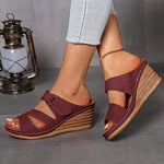Load image into Gallery viewer, Tarragone Sandals with Comfortable Wedge Heel Sole of 7.5 cm
