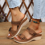 Load image into Gallery viewer, Sandal Florence with High and Comfortable Wedge Heel
