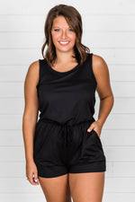 Load image into Gallery viewer, Summer Classics Black Romper
