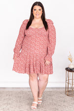 Load image into Gallery viewer, Following A Shadow Red Smocked Floral Dress
